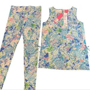 Lili Pulitzer Mini Donna Leggings set